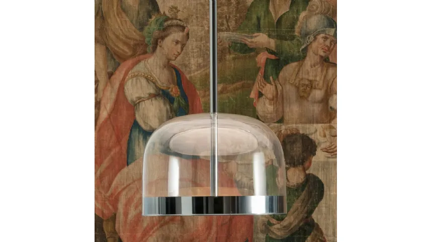 Lampada Equatore grande in vetro di Fontana Arte