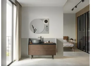 Mobile da Bagno a terra Deep 02 in essenza rovere castoro di Birex