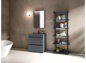 Mobile da Bagno a terra Gola Up 08 in Fenix NTM grigio bromo di Birex