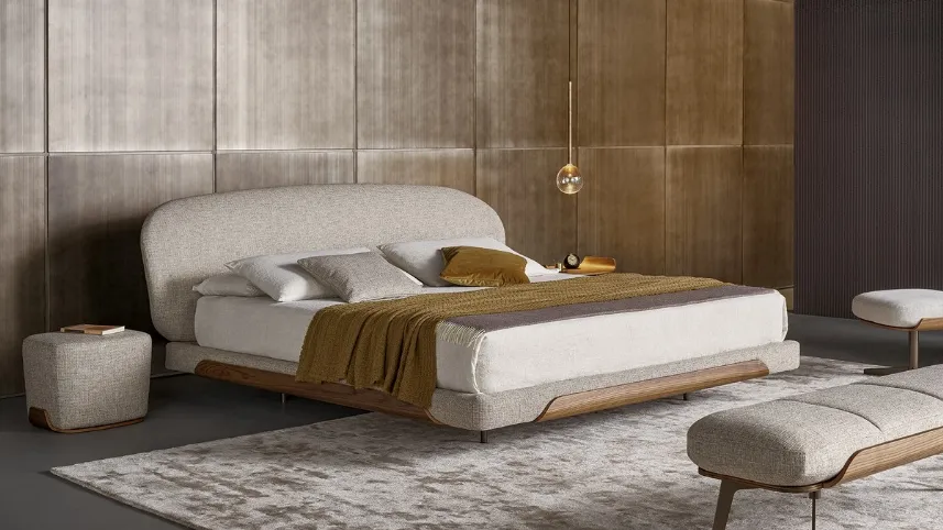 Letto con testiera Olos Bed di Bonaldo