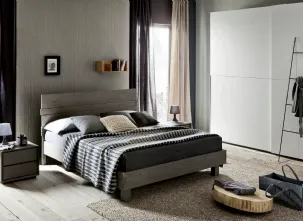 Letto matrimoniale moderno in rovere Kenzo di Alta Corte