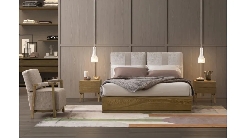 Letto Oberoi Legno con box contenitore di Oggioni