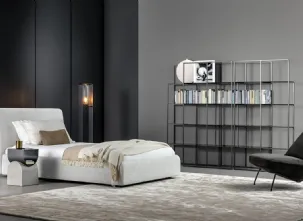 Letto singolo con box contenitore Tonight di Bonaldo