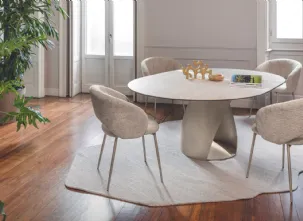 Sedia Anime in tessuto imbottito di Calligaris